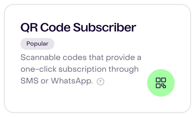 QR Code Subscriber