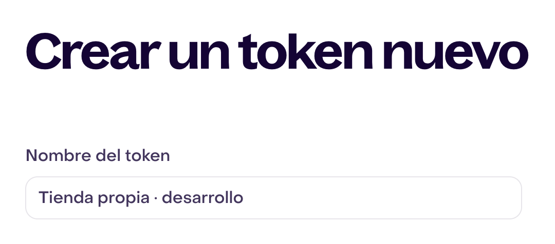Nombre ficticio de token de autorización para una tienda propia, sin guardar ni mostrar un secreto.